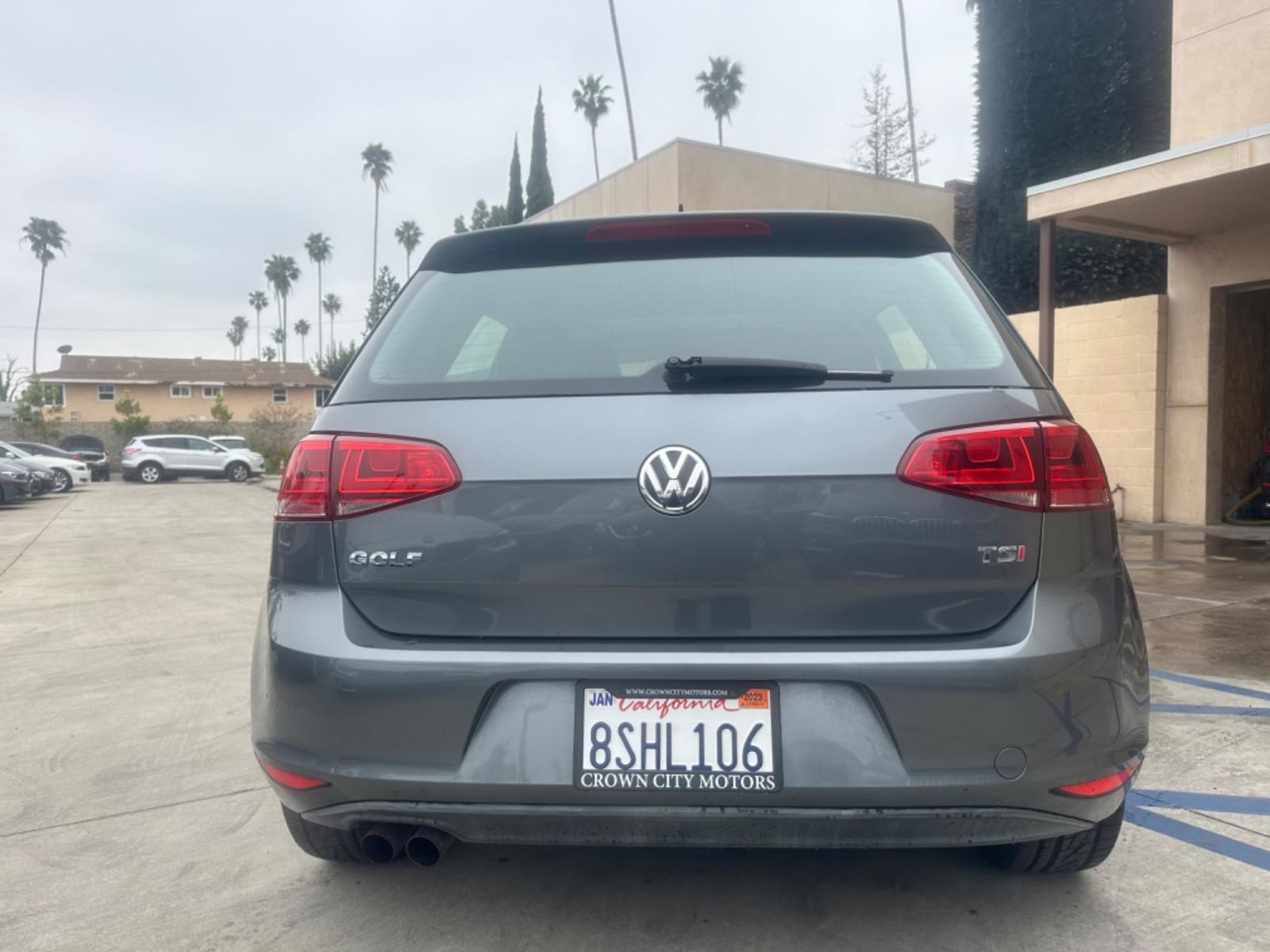 2015 Gray /Black Volkswagen Golf Leather (3VW217AU1FM) with an 4 Cylinder engine, Automatic transmission, located at 30 S. Berkeley Avenue, Pasadena, CA, 91107, (626) 248-7567, 34.145447, -118.109398 - Photo #4